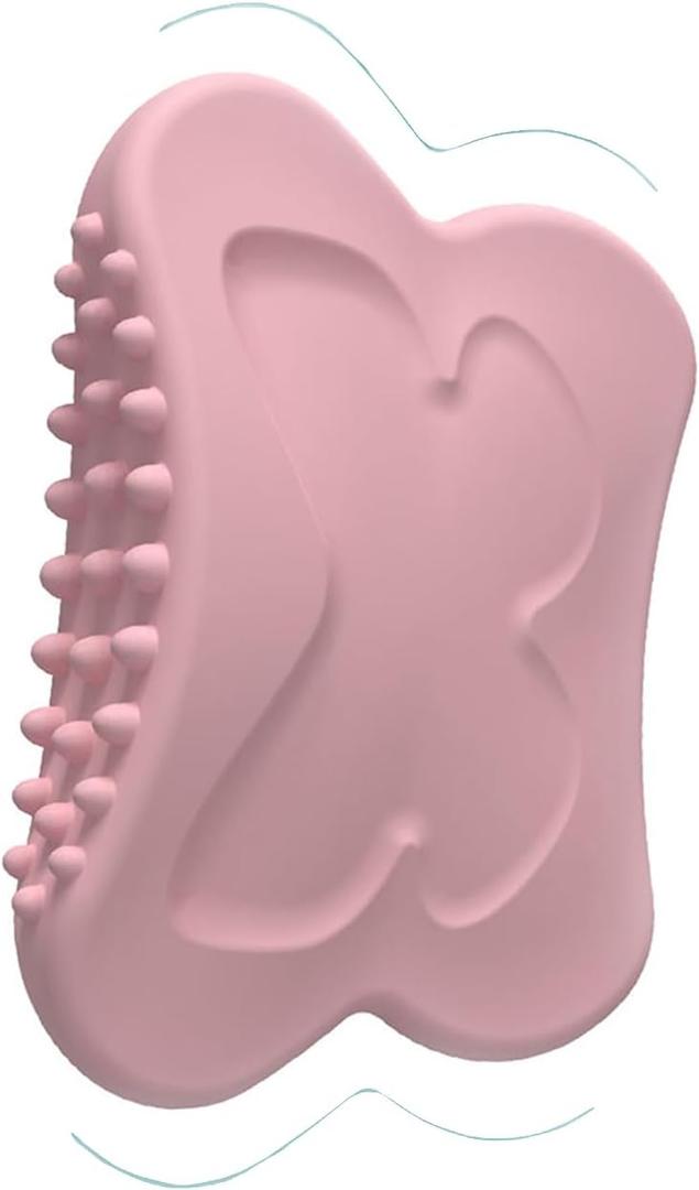 Silicone Gua Sha Tool for Face & Body  Massage & Lift, Acupressure Points Relief, Muscle Relaxation, Dampness Removal  Reusable & Easy Clean for Neck, Nose, Forehead