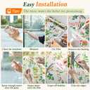 2 x Coavas Privacy Window Film - Forsted Glass Window Film Decorative Static Cling Non-Adhesive UV Blocking Window Cover for Home Office Bathroom Door, Frosted, 17.5 x 78.7 Inches