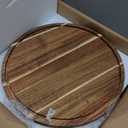 Acacia Wood Cake Stand with Lid  12" Round Cake Holder & Dessert Stand, 2-in-1 Charcuterie Board & Serving Platter for Cheese, Fruit  Acrylic Dome, Wedding Party Centerpiece