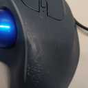 Wired Trackball Mouse with RGB Lighting, Ergonomic Thumb Control to Reduce Muscle Strain, 5 Adjustable DPI, Dual USB-C & USB-A Connectivity, Compatible with PC, Laptop, Mac, Windows-Blue