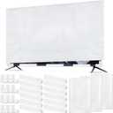 3 Pack Cushioning Foam Set Include Flat Screen TV Covers Fits up to 65'' W x 36'' H,12 Moving Corner Edge Protectors and 12 Foam Protection Strips for TV Display Screen Protector Packing Moving