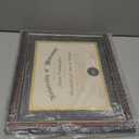 Solid Wood Diploma Frame 8.5 x 11 Certificate Frames with Black Mat or 11x14 Document without Mat as Graduation Picture Frame