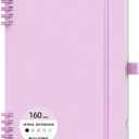 2 x BIYUNRO Spiral Journal Notebook - Lined Journals for Writing, Journaling, Diary, Travel, Work & School, Men & Women, A5 Hardcover (Purple)