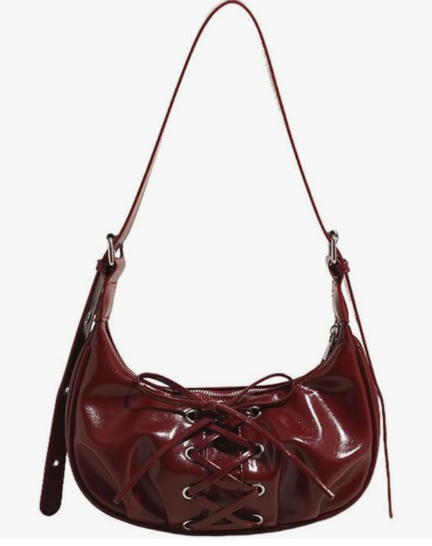 Shoulder Bag for Women Cute Bow Purses Faux Leather Tote Bag Y2k Purses for Women Mini Purse Cute Purse Vintage Purse