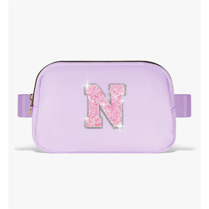 Graduation Gifts for Teens Kids Daughter Sister Her - Birthday Gifts for 3 4 5 6 7 8 9 10 11 12 13 Year Old Girls,Fanny Pack Crossbody Bag Belt Bag Cute Trendy Stuff | Lavender,Initial N