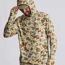 Men's UV Sun Protection Hooded Camo Shirts Long Sleeve Quick-Dry Outdoor T-Shirt UPF 50+ Rash Guards Cooling Hoodies, M