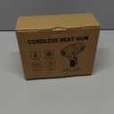 LIVOWALNY Heat Gun Compatible with Milwaukee 18V Battery: 350W Cordless Battery Powered Heat Gun 122℉~1022℉ (50℃~550℃) -Variable Temperature Control w/LED Digital Display for Shrink Tubing, Vinyl Wrap