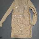 Glitter Mesh Bodycon Dress for Women 2025 Birthday,Bachelorette Party (X-Large, Rose Gold-9918)