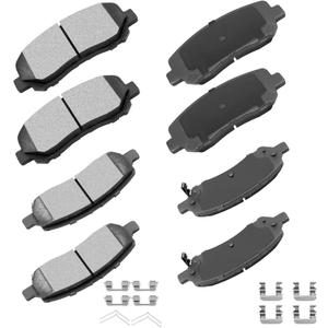 cciyu D1623 D1647 Ceramic Front Rear Brake Pad Set Fit For 2013-2016 For Dodge Dart