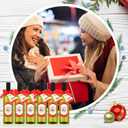 Acellegic 16 Set Christmas Coquito Bottles 25 oz Coquito Plastic Wine Bottles with Caps Labels Stickers PVC Shrink Capsules Ribbons Funnel for Homemade DIY Craft Xmas Party Brewing Beverages Liqueur