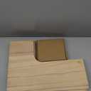 Corner Floating Shelves Wall Mounted Set of 4, Rustic Wood Storage Display Wall Shelves for Home Decor, Bathroom, Kitchen, Bedroom, Living Room, Office (Natural)