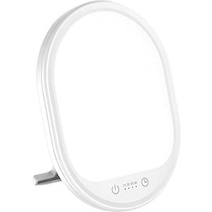 Light Therapy Lamp, UV-Free 10000 Lux Therapy Light Daylight Lamp Touch Control with 3 Adjustable Brightness Levels & 4 Timer Function, Large Light Surface & Rotatable Stand for Home/Office