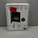 Architectural Mailboxes Designer Galvanized Steel, Locking Wall Mount Mailbox, Black with Satin Nickel