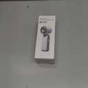 Handheld Portable Fan with Ice Cooler: 100-Speed 5500mAh Rechargeable Handheld Fan, 12H Time Hand Cooling Personal Fans with 20000 RPM Air Turbo Tech for Travel Outdoor (White)