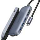 USB C Hub 7-in-1, NewQ USB C Hub with HDMI 4K, 3 USB-A 3.0 Ports, SD/TF Card Reader, 100W USB-C PD Charging, Slim Aluminum USB Hub for MacBook, Laptop & USB-C Devices