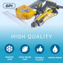 GPI - 6 Mil, Extra Heavy-Duty, 6" x 9" Clear Plastic Reclosable Zip Bags, Quart Puncture-Resistant, Strong Resealable Poly Bags, With Lock Zipper Seal, For Screws, Nuts, Bolts & Constuction, 100 Count