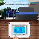 3000 Watts Pure Sine Wave Inverter 12V DC to 110V AC, 6000W Peak Power, 4 AC Outlets, USB & 30W Type-C, Adjustable Input for Lithium Battery, RV/Truck/Boat/Solar Backup with LCD Remote Controller