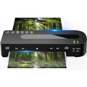 Laminator Machine, A4 Laminators Hot & Cold with 20 Laminating Sheets and Trimmer, 9 Inch Laminating Machine for Office, School, Business and Home