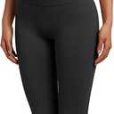 SUUKSESS Women Seamless Workout Sets Strappy Sports Bra High Waist Booty Leggings Outfits (Black, S)