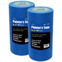 10 Rolls Painters Tape 2 inch Wide, General Purpose Blue Painters Tape, 2 Inches X 60 Yards Blue Masking Tape for Indoor and Outdoor Use, Protects Surfaces and Removes Easily, 600 Yards in Total