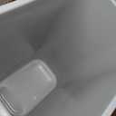 Rubbermaid Commercial Products Deskside Wastebasket/Trash Can, 10.25-Gallon/41-Quart, Gray, Plastic, Garbage Can for Home/Office, Fits Under Desk/Sink/Cabinet