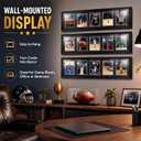 SiliFine 3 Pack Trading Card Display Frame for 5 Standard 3 x 2 Inch Cards Wall Mounted Sports Card Display Case with UV Protection Design for Baseball Basketball Football Trading Standard Cards