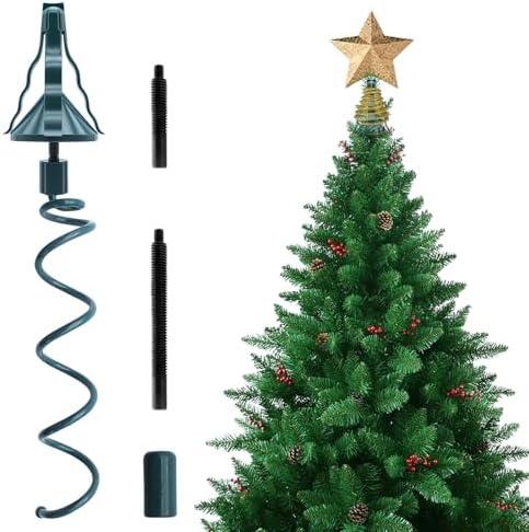 Christmas Tree Topper Holder, Universal Twist On Tree Topper Holder, Green Christmas Tree Topper, Christmas Tree Parts Fits Most Christmas Tree Base