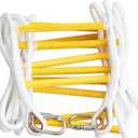 Fire Escape Ladder 2 Story 16ft Flame Resistant Safety Rope Ladder - Fast to Deploy & Easy to Use & Store - Compact - Weight Capacity up to 2000pounds (16ft) Life Saving Emergency ladders - Certified