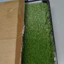Dog Grass Pee Pad with Tray - Fake Turf Grass Non-Shedding, Odor Resistant Easy Clean, Eco-Reusable Indoor/Outdoor Puppy Potty 34x23inches