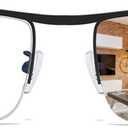 Half-frame Women's Multifocal Reading Glasses TR90 Photochromic Progressive Reader Anti-Blue Light Computer Glasses (Black)