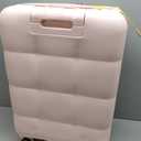 MGB 24 Inch Checked Luggage Hard Shell Suitcase Top Opening Suitcases, Pink