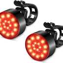 Ascher USB Rechargeable LED Bike Tail Lights 2 Pack, Bright Bicycle Cycling Rear Light, 4 Light Mode Options Safety Bike Light for Adults Kids Men Women Road Mountain(2 USB Cables Included)