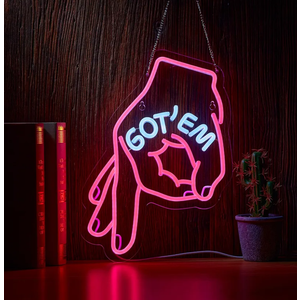 GOT EM Neon Sign for Wall Décor GOT EM Sneaker Signs with Dimmable Switch LED Neon Shoe Beer Bar Neon Sign Decor