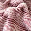 Luxury Wave-Textured Faux Fur Throw Blanket for Couch, Fuzzy Soft Plush Thick Bubble Blanket for Sofa Bedroom Living Room, 50 * 60 Inches