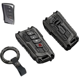 Heavy Key Fob Cover Case Protector for Lexus, Keychain, Accessories for 2018 2019 2020 2021 2022 2023 2024 2025 Lexus ES250 ES350 UX200T NX300h RX450h GX550 TX350 LX600 LS500 LC500h(Model-A)