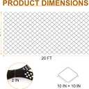 2" Ground Gravel Grid Geogrid 20x5 FT Geocell Geo Grid for Driveway Walkway Landscaping Erosion Control