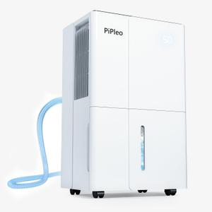 Dehumidifier for Home and Basement, 120 Pint Dehumidifiers for Large Home 6000 Sq. Ft, with Drain Hose for Bedroom Bathroom, Smart Humidity Control Display, 24H Timer