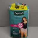 Depend Fresh Protection Adult Diapers, Incontinence & Postpartum Bladder Leak Underwear for Women, Disposable, Maximum, Medium, Blush, 30 Count