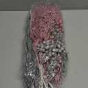 Shinymoon 72 Pcs Silver Pink Christmas Tree Picks and Sprays Decorations 17'' 12'' 8.6'' Artificial Glitter Christmas Flower Berry Branches Stems for Xmas Tree Wreath Vase Filler Holiday Decor