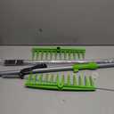 2-in-1 Leaf Grabber Rake Back Saving, Ergonomic Leaf Scoops Claws with Long Handle, Efficient Leaf Picker Upper Grabber Shovel for Yard Work Lawns Clean Up, Easy Pick Up Leaves No More Bending Over