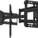 Amazon Basics Heavy Duty Extension Dual Arm, Full Motion Articulating TV Mount with Tilt and Swivel for 37" to 80" TVs up to 132 lbs, VESA Compatible, Fits LED LCD OLED Flat Curved Screens, Black
