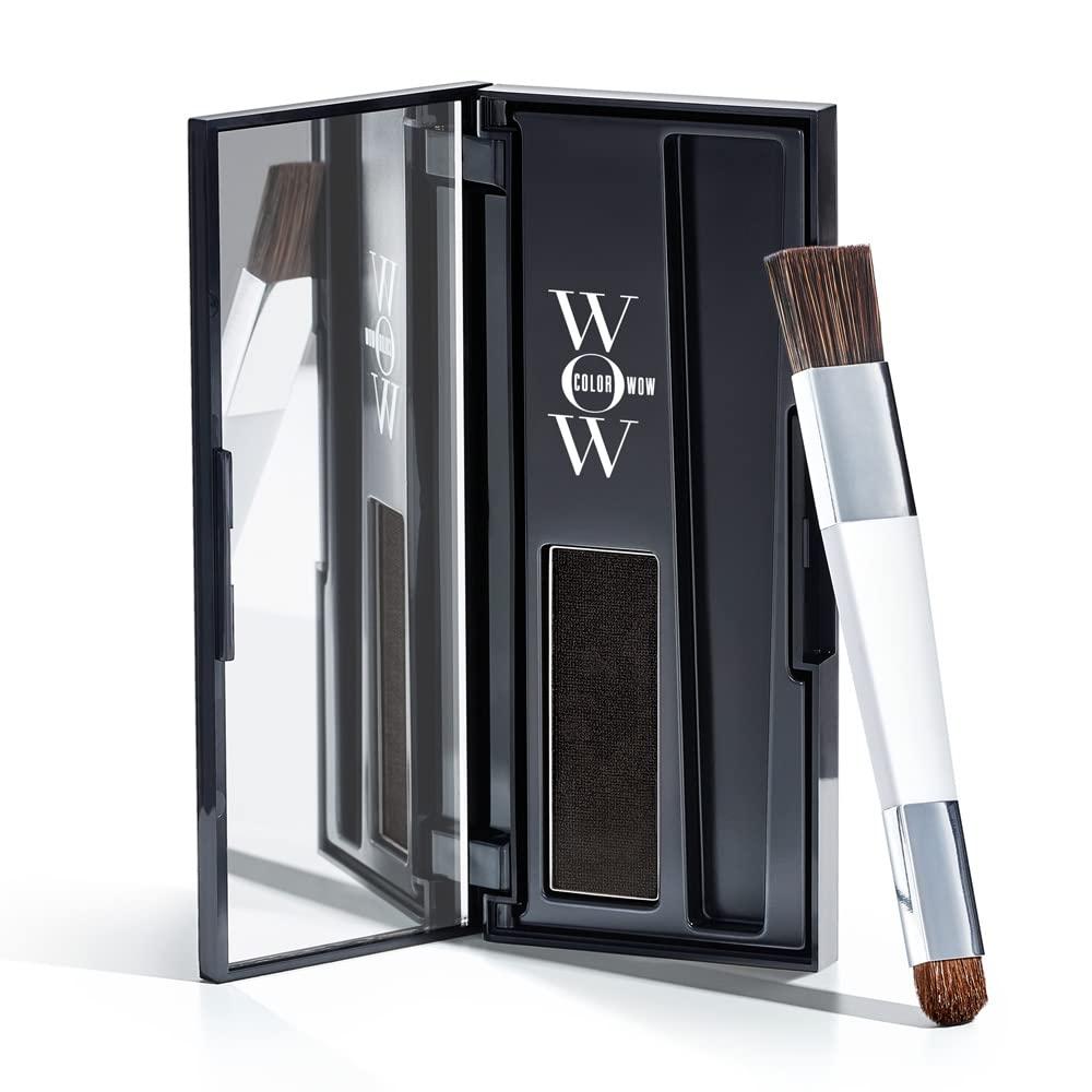 COLOR WOW Root Cover Up  Instant Grey Coverage and Highlight Touch-Up | Water and Sweat Resistant | No mess Award-Winning Formula (Black)