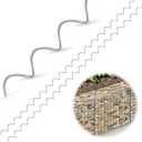 50 Pcs 36" x 2" Gabion Cages Spirals 9ga Galvanized Steel Gabion Spirals Wire for Gabion Cage Install and Connected Stone Gabion Basket Spirals for Garden Projects Quick and Easy Construction