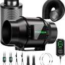 VIVOSUN Smart Air Filtration G6 Kit 6", AeroZesh G6 Inline Duct Fan with E12 Speed Controller, Carbon Filter & 8' Ducting, Cooling & Ventilation System for Grow Tents, Indoor Gardening, Hydroponics (Black)