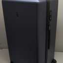 LEVEL8 Trunk Luggages, 28 Inch Luggage with Spinner Wheels, Luminous Textured Checked Large Hard Shell Lightweight with Tsa Lock, Navy