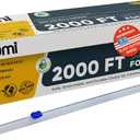 PAMI Plastic Food Wrap 18 x 2000 FT with Slide Cutter Safe Cling Stretch Film, BPA Free, Microwave & Freezer Safe, Durable Food Storage Wrap for Home & Commercial Use