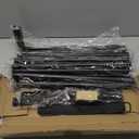 Over The Table Rod Stand with Clamps Adjustable 31"-110" Length 31"-64" Height, Table Balloon Arch Stand for Wedding Valentine Engagement Party, Black Table Arch Frame Hanging Decor Rod