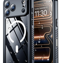 SPIDERCASE Magnetic for iPhone 17 Pro Case Waterproof,Built-in Screen & Camera Lens Protector[IP68 Waterproof] [Military Grade Shockproof] Full Body Protection Cover for iPhone 17 Pro 6.3’’,Black