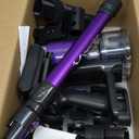 Cordless Vacuum Cleaner, 8-in-1 Cordless Stick Vacuum Cleaner with 3 Suction Modes, Up to 45mins Runtime, Rechargeable, Self-Standing, Wireless Vacuum Cleaners for Home Pet Hair Carpet Car Hard Floor (Purple)