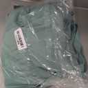 PRETTYGARDEN Women's Casual Summer Midi Dress Puffy Short Sleeve Square Neck Smocked Tiered Ruffle Dresses (Large, Green)